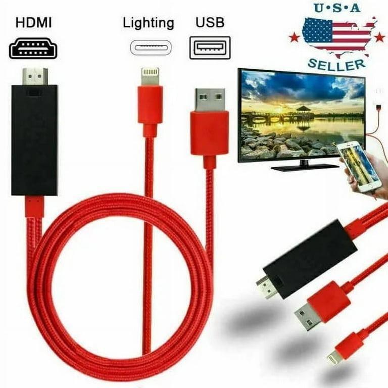 Idealforce Lightning to HDMI Adapter, 1080p HD Display, Phone to