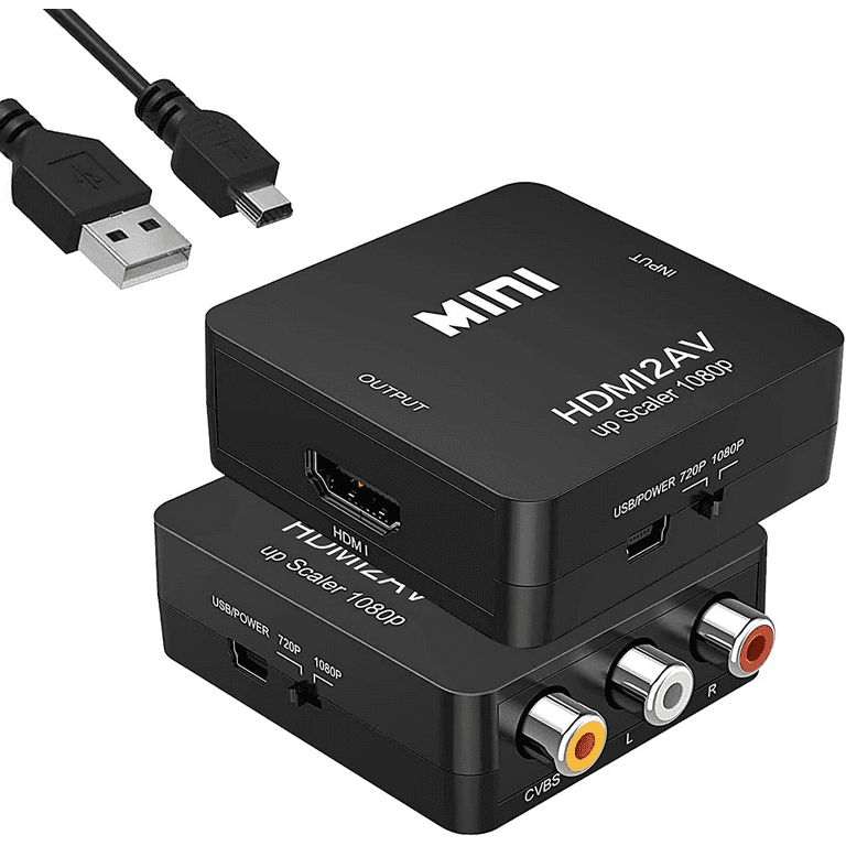 HDMI to RCA Cable, HDMI to 5 RCA Converter Adapter Cable, 1080P HDMI to AV  HDTV RCA Composite Video Audio Converter Adapter for TV HDTV