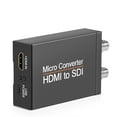 thumbnail image 1 of HDMI to SDI Converter 1080P Micro Converter Adapter HDMI input 2 SDI Output Auto Format Detection 3G-SDI, HD-SDI, SD-SDI Cable Loopout to HDMI Video Signal Converter Output Splitter Stereo Audio, 1 of 9