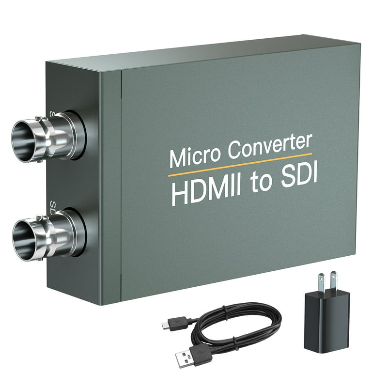 Saeeda HDMI to SDI Converter, Dual Port SDI Output, 1080P