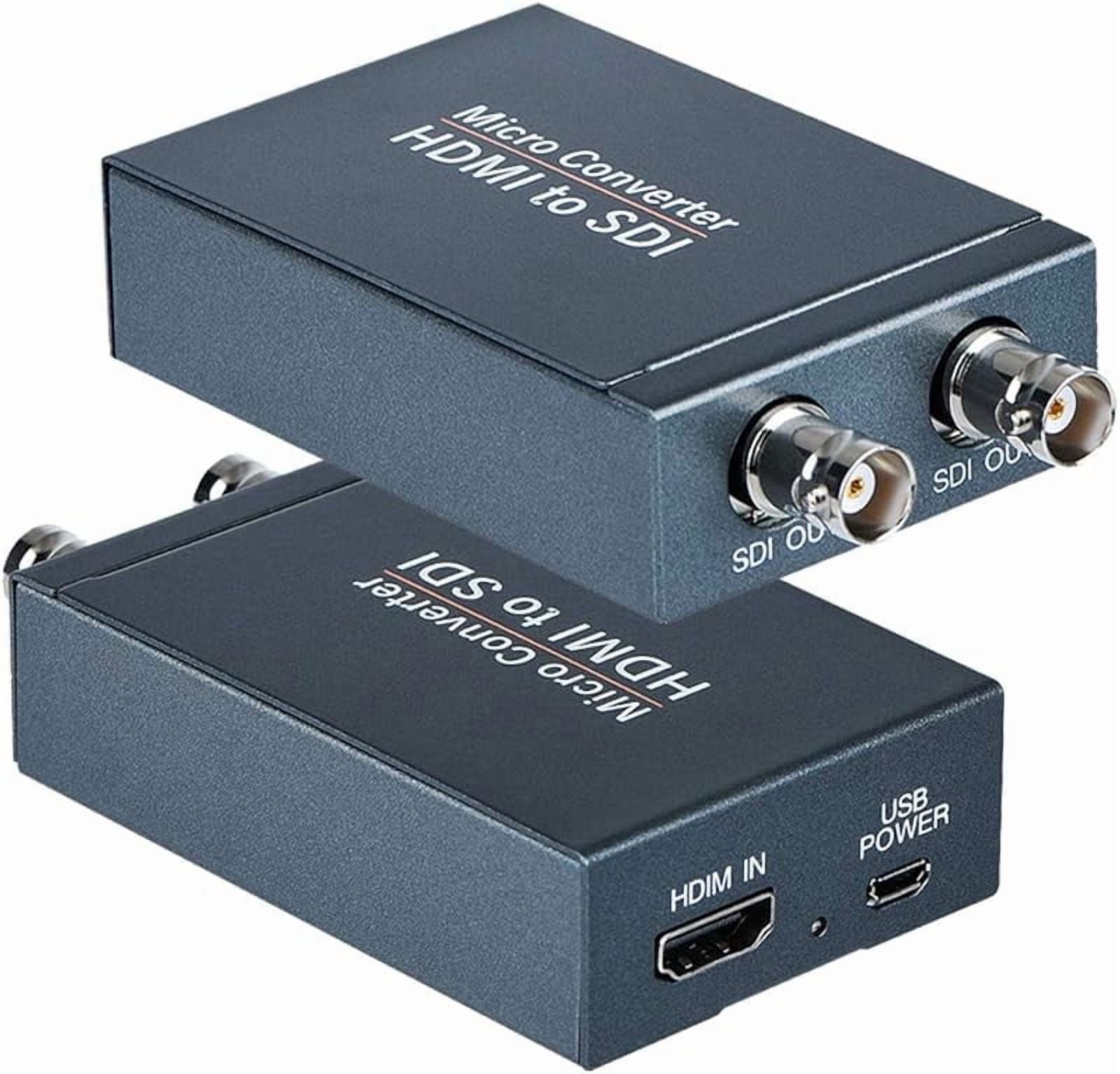 HDMI to SDI Converter, Micro Converter One HDMI in Two SDI Output (with ...