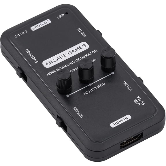 HDMI Scanline Generator Portable Audio Video Output HDMI Image Scan Line Generator Funct Board for All Retro Games/Gamers/Mame/Arcade Game/Emulator