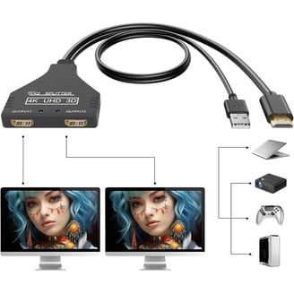 Adattatore Y Splitter VGA Maschio A Due Femmine – Per Doppio Monitor, ILi, Nuovo