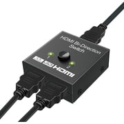 HDMI Splitter 1 in 2 Out, HDMI Switch 4K HDMI Splitter, HDMI Bidirectional Switcher 2 Input 1 Output, Supports 4K/3D/1080/HDCP for HDTV/Blu-Ray Player/DVD/DVR
