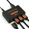 thumbnail image 1 of HDMI Splitter 1 in 4 Out, 1x4 HDMI Splitter Support 4K@60Hz Full HD 1080P & 3D, Compatible with Xbox PS3/4 Roku Blu-Ray Player, 1 of 11