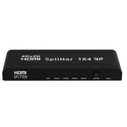 HDMI Splitter 1 in 4 Out, 4K 30hz Hdmi Splitter 1x4 Ports, Supports High Definition Resolutions DC 5V 1A
