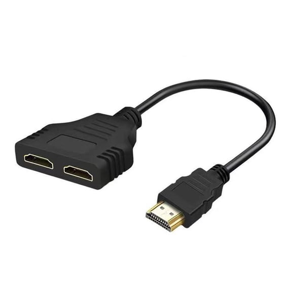 HDMI Splitter 1x2, 4K Support, for Dual Display Mirroring, Plug-and-Play