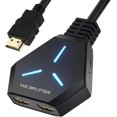 HDMI Splitter, HDMI Splitter for Dual Monitors Mirror Only, 4K HDMI