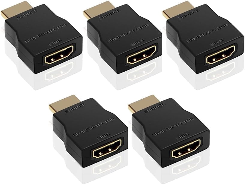 HDMI Surge Protector, Mini Portable HDMI 1.4 Protector for ESD and Surge Protection, Support HDCP 4K 30Hz -5 PACKS