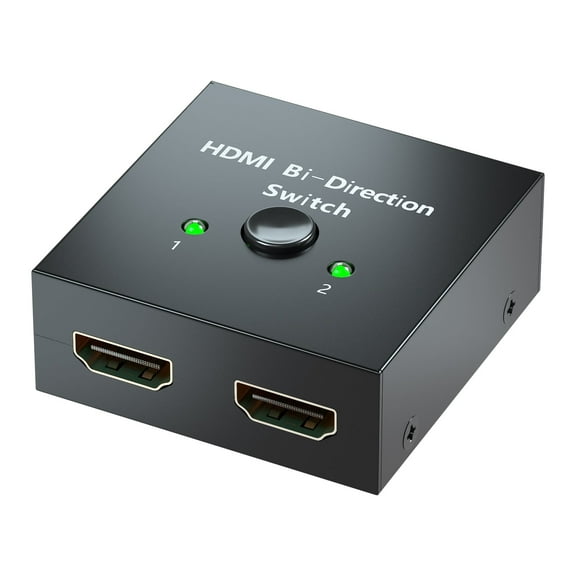 HDMI Switch, 1080P HDMI Bi-direction Manual Switch, 2 x 1/1 x 2 HDMI Switcher / Splitter, One HDMI In Two HDMI Out, Two HDMI In One HDMI Out
