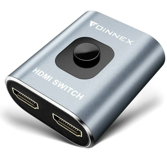 HDMI Switcher,Bidirectional HDMI Switch, 4K@60Hz HDMI Splitter 2 in 1 Out Support PS4/3, Xbox, NS, Blu-Ray Player, Roku (One time 1 Display)