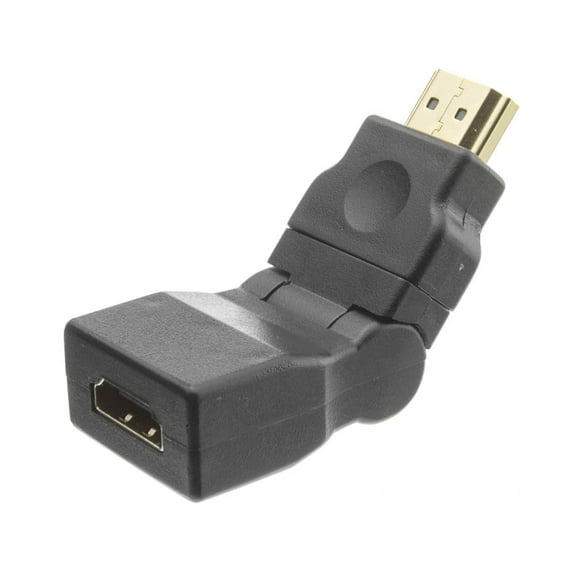 HDMI Swivel Adapter, HDMI Male To HDMI Female, Rotates 360 Degrees, Tilts 180 Degrees