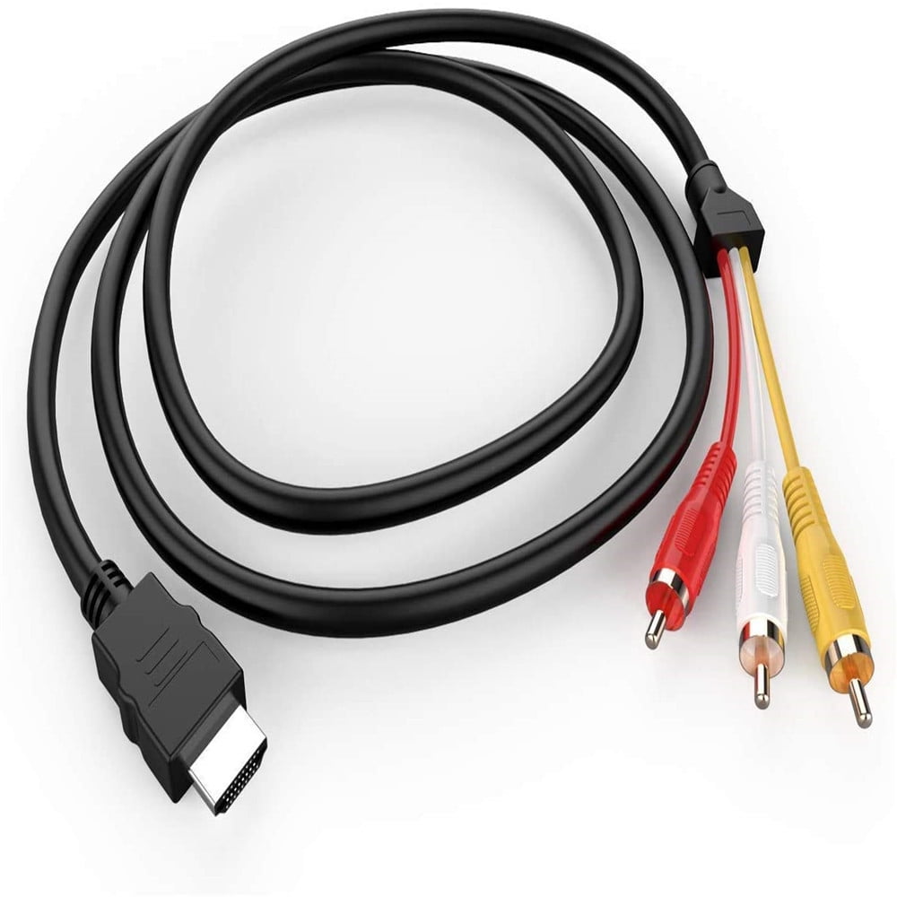 HDMI To AV-3RCA Connector Cable High Definition Plug-and-play Converter