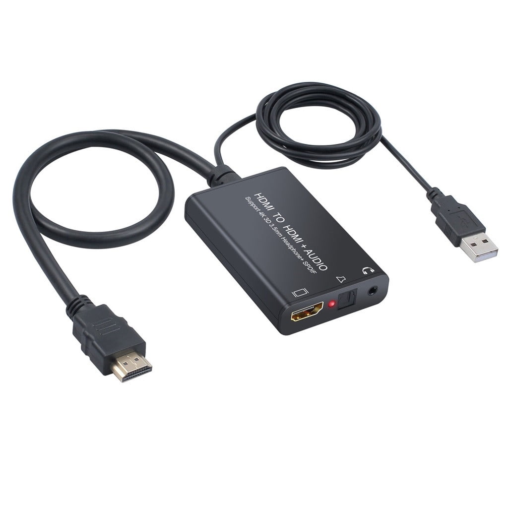 HDMI To HDMI + SPDIF Toslink Or 3.5mm Stereo Audio Extractor Converter