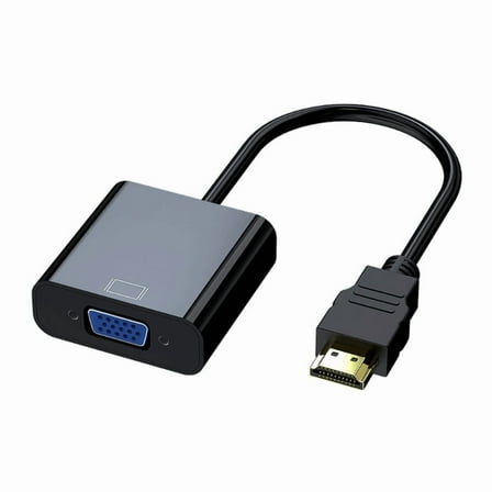 HDMI To VGA Converter Adapter, Male To Female Connection For PC Laptop PS3 Xbox 360 Monitor Projector, Supports 4K 1080P
