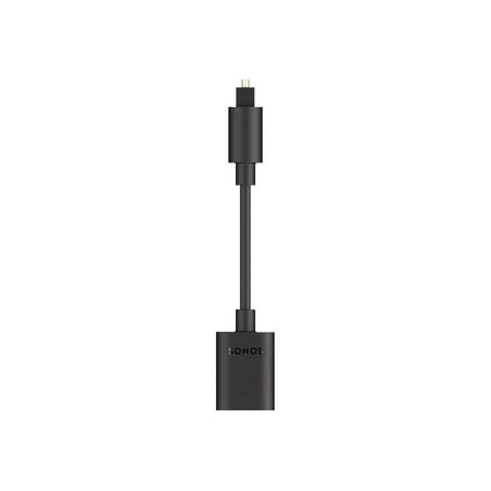 Sonos - Female-to-Male Audio Adapter - Black