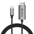 thumbnail image 1 of HDMI USB-C 8k/4k Cable Kit Compatible with Xiaomi Poco M6 supports Thunderbolt 3/4 a 60Hz Full Digital HDMI 2.1 USB-C, Stable Driver Certified (1.8M/6Ft), 1 of 9
