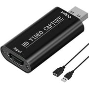 HDMI إلى USB Video Capture Card أو HDMI إلى USB 1080p USB2.0 أو التسجيل مباشرة على الكمبيوتر للألعاب أو البث أو التدريس أو مؤتمر الفيديو أو البث المباشر