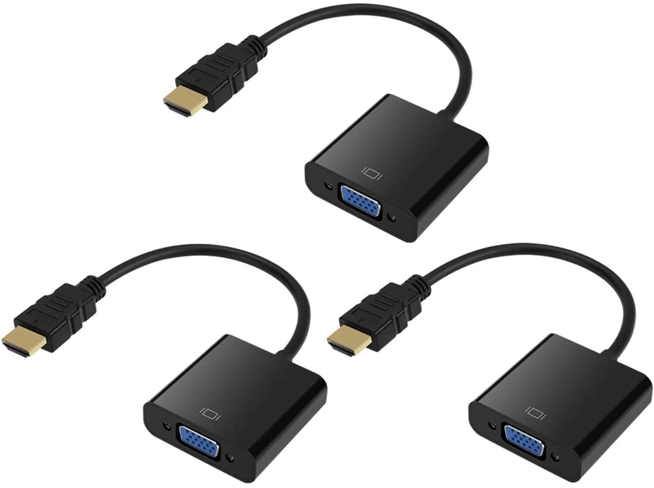 SHULIANCABLE HDMI to VGA, HDMI to VGA Adapter (Female to Male) Compatible  with Monitor, PC, Xbox, TV Stick, Raspberry Pi, Roku, Computer, Laptop (6