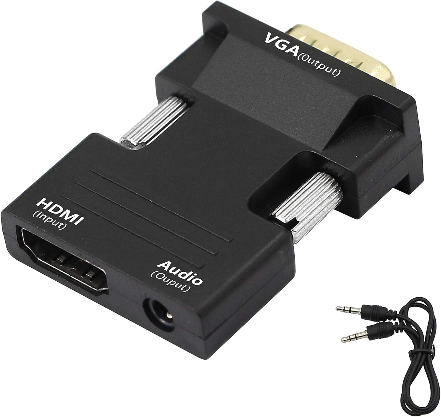 HDMI to VGA Adapter with Audio 1080P HDMI Female to VGA Male Converter ...