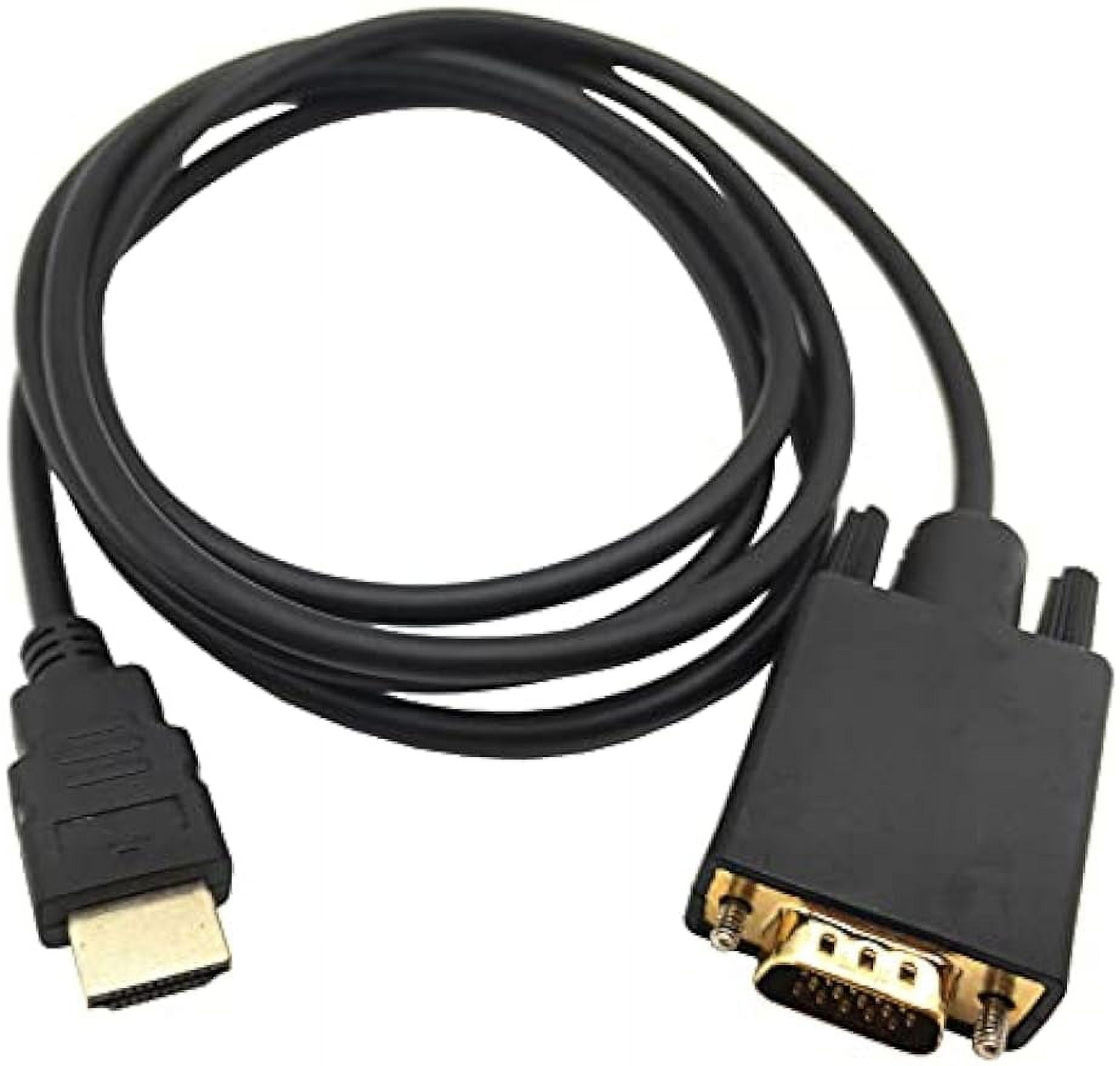 HDMI to VGA Adapter Cable, 6ft/1.8m GoldPlated 1080P HDMI Male to VGA