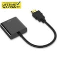 thumbnail image 1 of HDMI to VGA,Gold-Plated HDMI to VGA Adapter (Male to Female) for Computer,Desktop,Laptop,PC,Monitor,Projector,HDTV, Chromebook,Raspberry Pi,Roku,Xbox and More(Black), 1 of 7