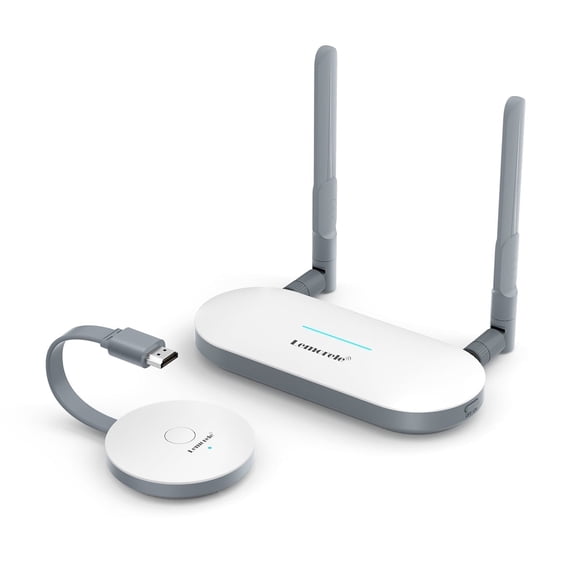Lemorele Wireless HDMI Transmitter and Receiver, 5G 165FT Wireless HDMI+VGA Extender,1080P 60HZ Video Transmission for HDTV, Projector