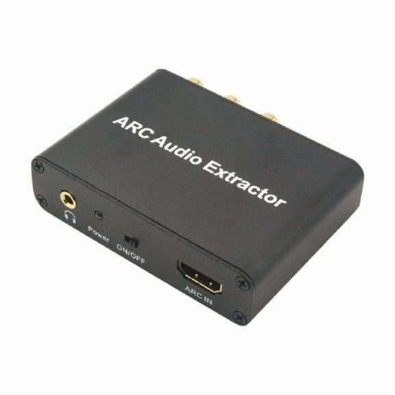 HDMI-compatible ARC Audio Extractor for HDTVs with SPDIF Coaxial L/R and 3.5mm Jack Output 192KHz High Sampling Rate
