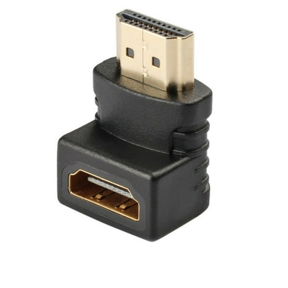 HDMI-compatible Male To Female 90 Degree Angle Adapter Space Saving Connector For Tight Space Wall Mount