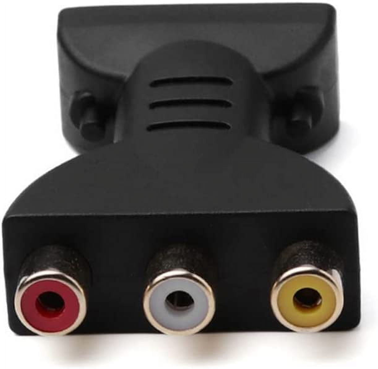 HDMI to 3 RCA Adapter Portable HDMI to AV Red White Yellow HDMI to AV Converter HD HDMI to AV