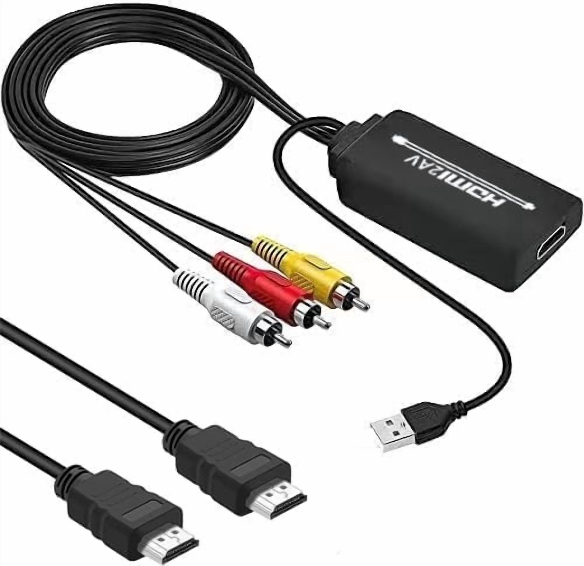 chbblin HDMI to AV Converter, HDMI to RCA Composite Video Audio Adapter ...