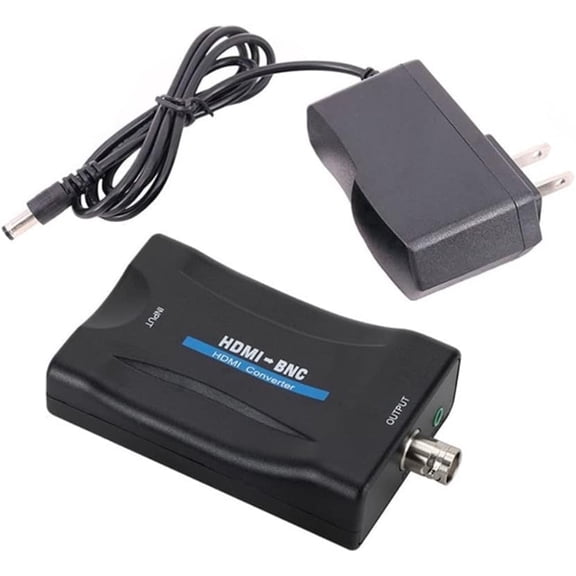 HDMI to BNC Converter Adapter - HDMI Digital Video in Female BNC Coax Connector Composite Box w
