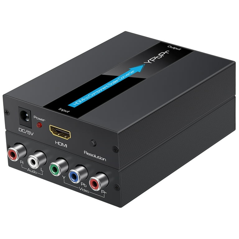 HDMI to Component Scaler Converter, 1080P HDMI to YPbPr with
