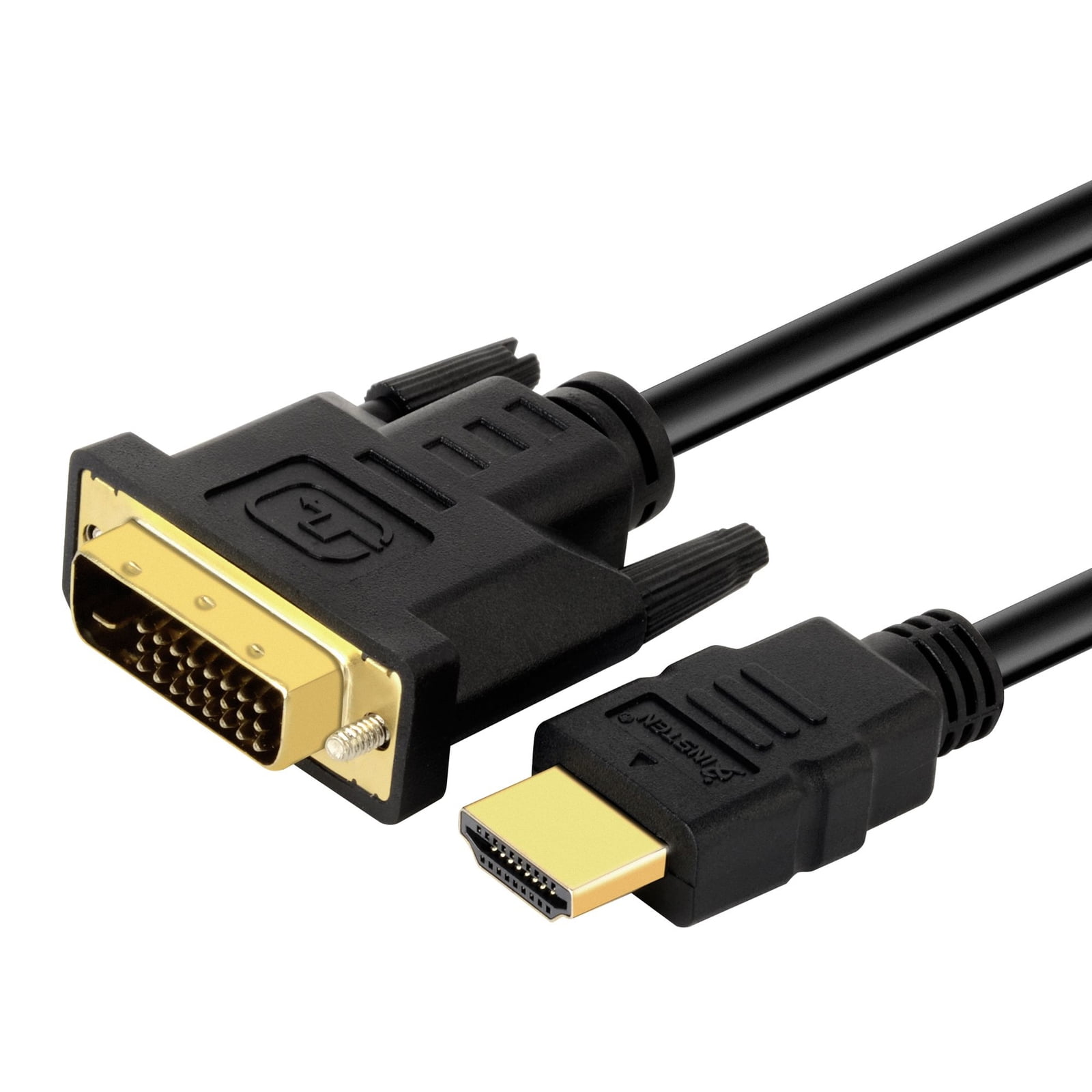 Breddegrad Skylight udsultet HDMI to DVI Adapter HDMI to DVI Cable by Insten HDMI to DVI Adapter Cable  6ft - Walmart.com