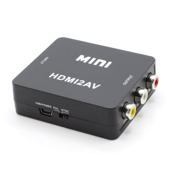 HDMI to RCA (AV Composite) Converter (Digital to Analog Converter) - Converts...