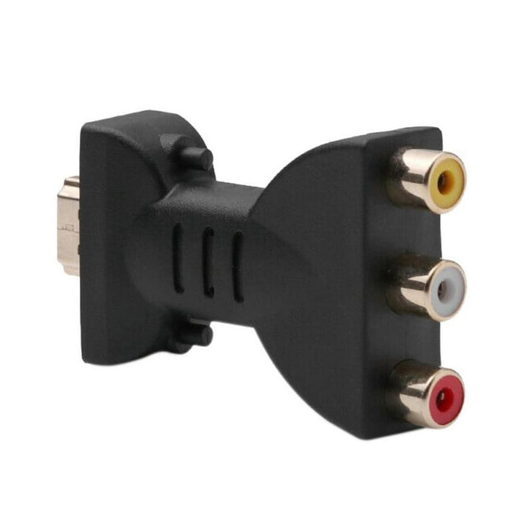 HDMI to RCA Adapter, HDMI Male to 3 RCA Female Composite AV Audio Video  Adapter Converter for TV 