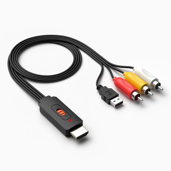 HDMI to RCA Converter for TV, Apple TV, , Fire Stick, DVD, u-ray Player ect.