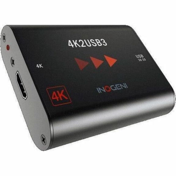INOGENI HDMI 4K to USB 3.0 Capture Card - Functions: Video Capturing - 2160p, 1440p, 1080p, 720p, 1080i, 480p, 576p - 3840 x 2160 - 4K UHD - YUY2, MJPEG, NV12 - USB - PC, Mac - Windows 7 Supported ...