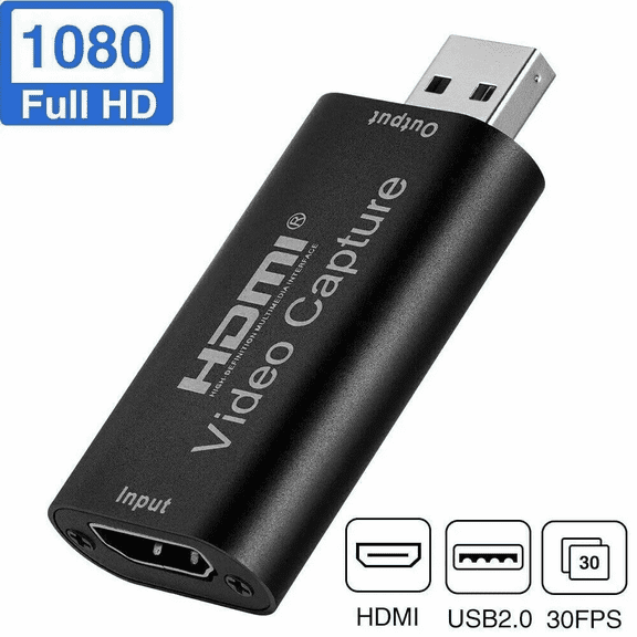 HDMI to USB Video Capture Card 1080P Recorder Phone Game Video Live Streaming