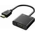 thumbnail image 1 of HDMI to VGA Adapter with Audio Adapter, HDMI to VGA Converter Male to Female Gold-Plated Cord with Audio Compatible for PC/Laptop/DVD, 1 of 8