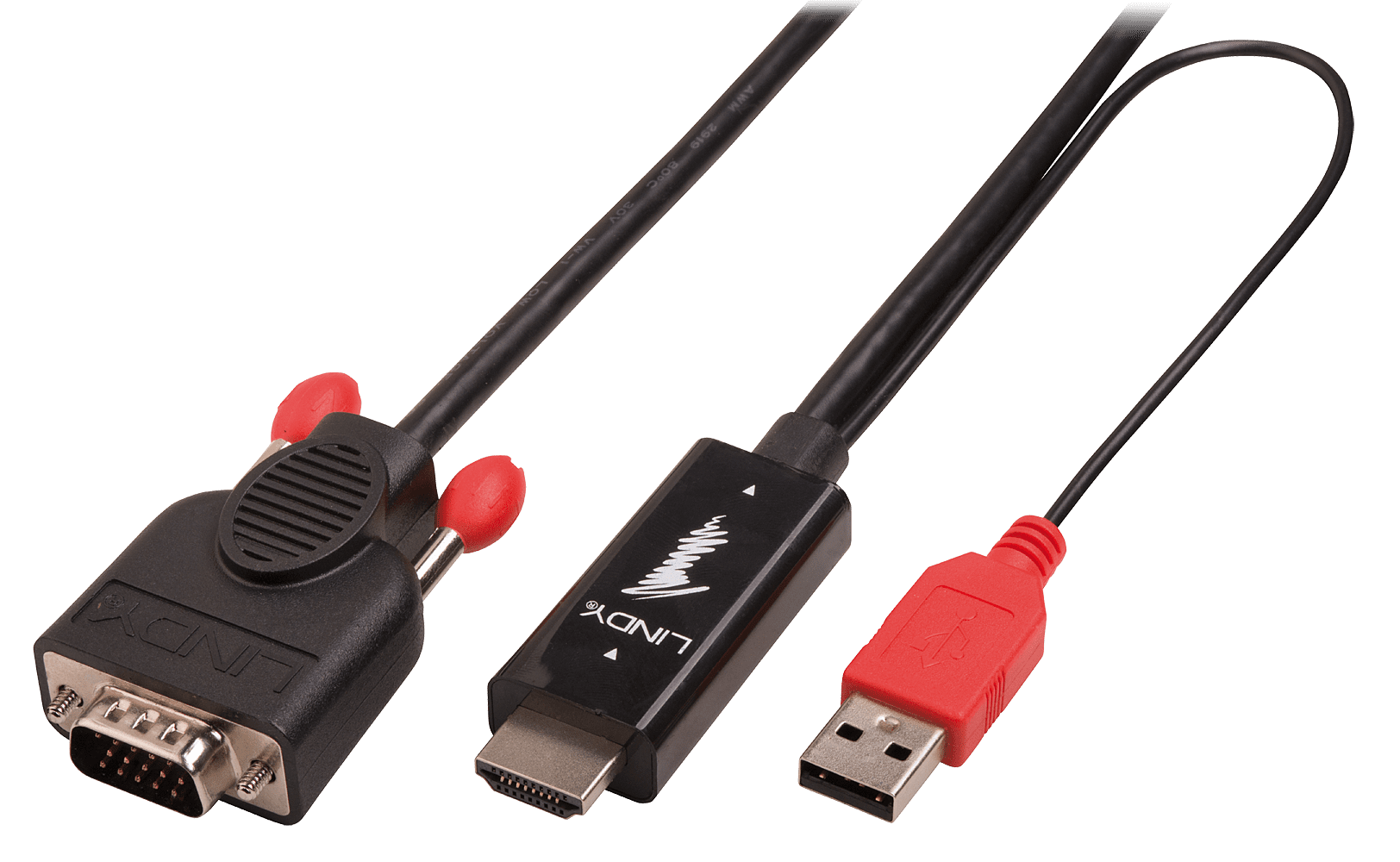 HDMI to VGA adapter cable, 2m