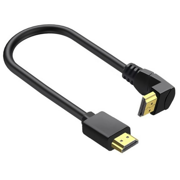 HDMI2.0 Cable Male to Male 90 Degree Angled Cable for Tight Space 4K 60Hz