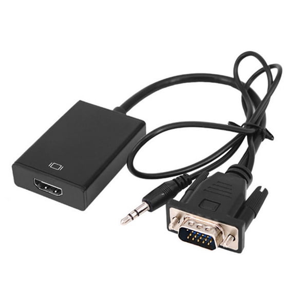 HDMIcompatible to VGA Converters with 3.5mm Cable for PC Laptop TVs Monitors Projectors 1080P to VGA Adapter