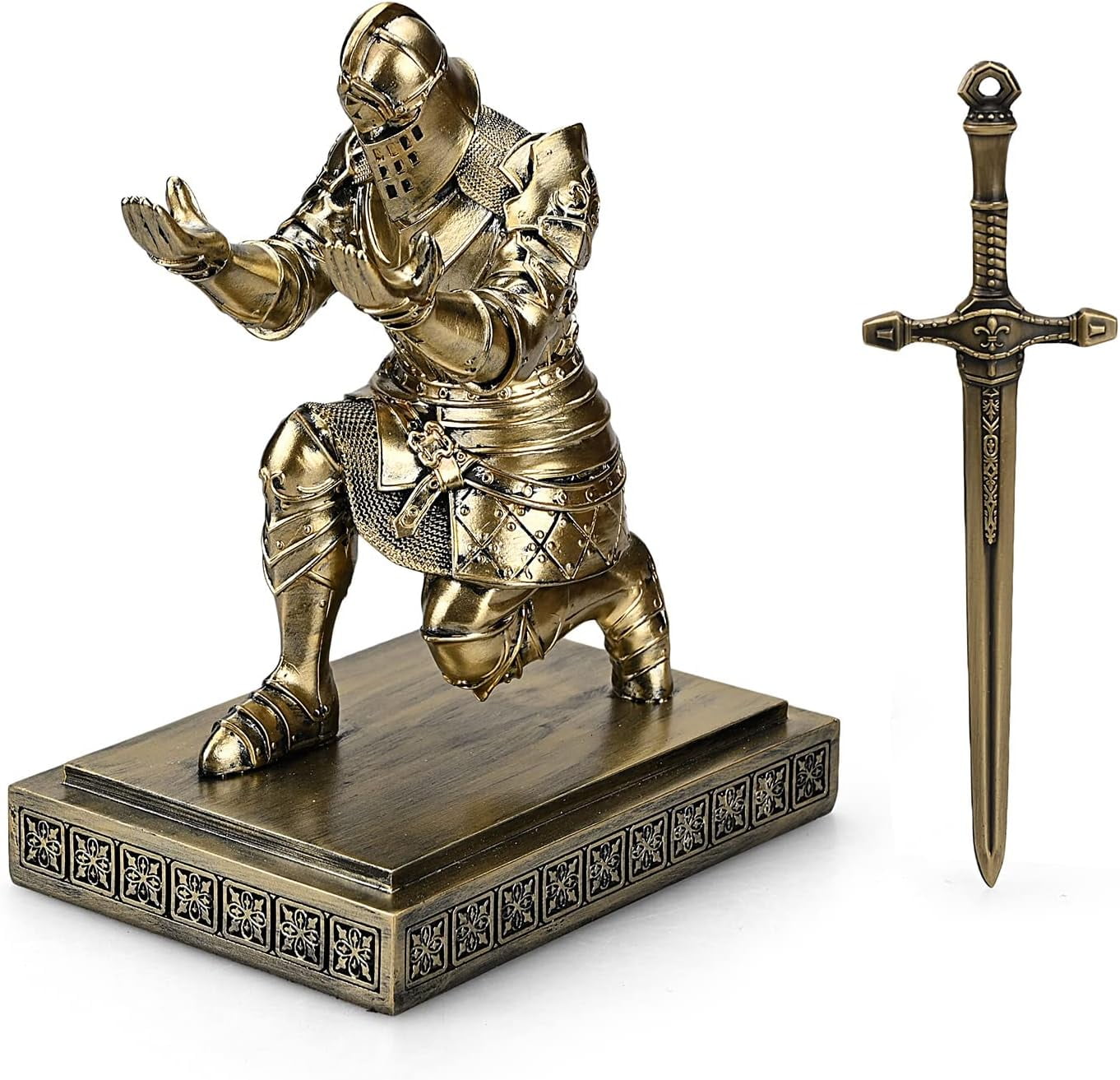 HDMbigmi King's Guard Knight Pen Holder Pen Stand Desk Organizers and