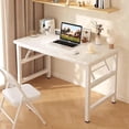 thumbnail image 1 of HDOFM 31.5"/39.4" No Assembly Folding Computer Desk, Foldable Laptop Table for Small Space, Home Office, Student Bedroom & Apartment, 1 of 5