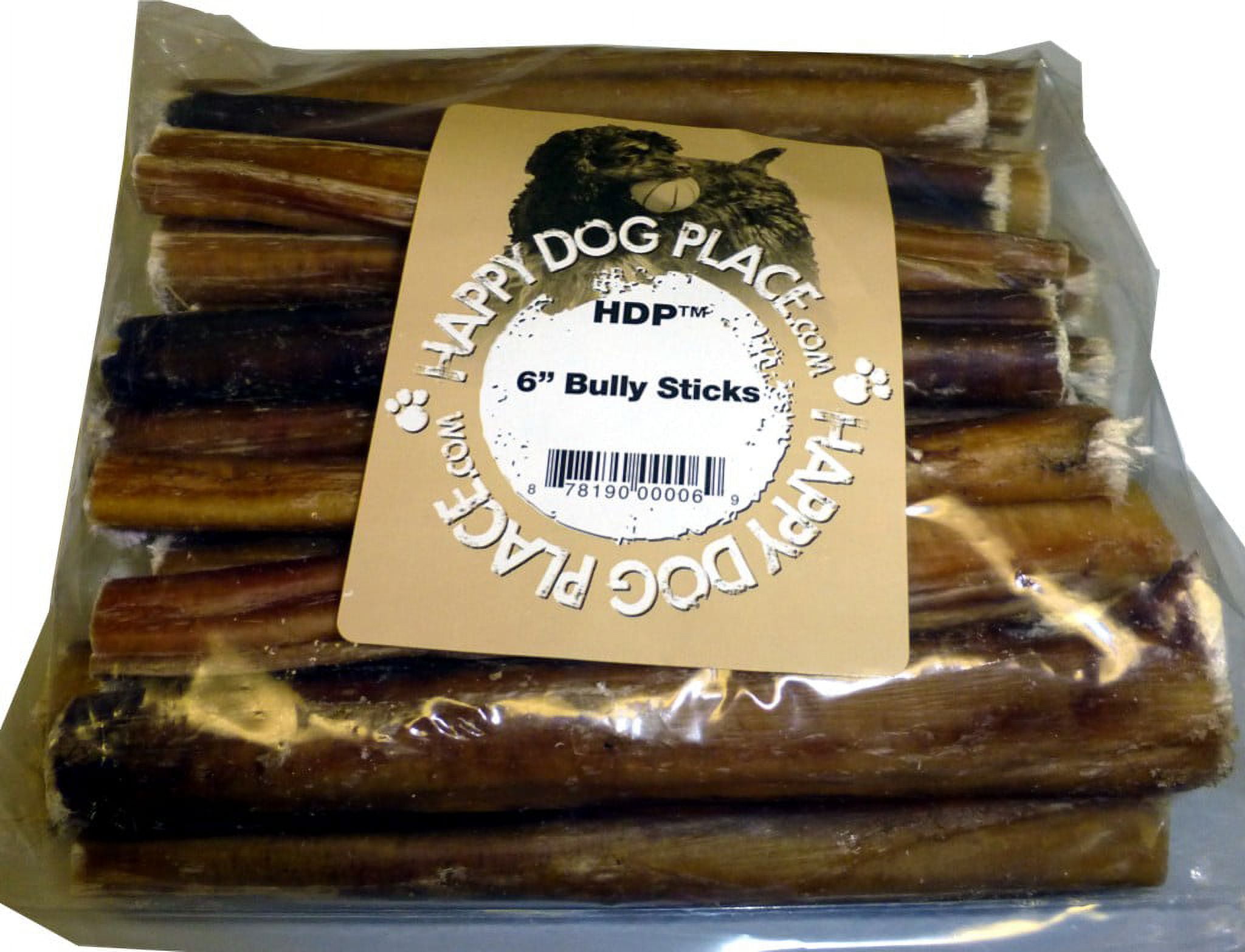 HDP 6" Bully Sticks  Size:Pack of 30
