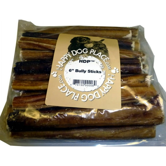 HDP 6" Bully Sticks  Size:Pack of 30