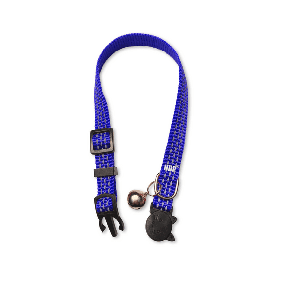 HDP Breakaway Reflective Cat Collars Color:Blue