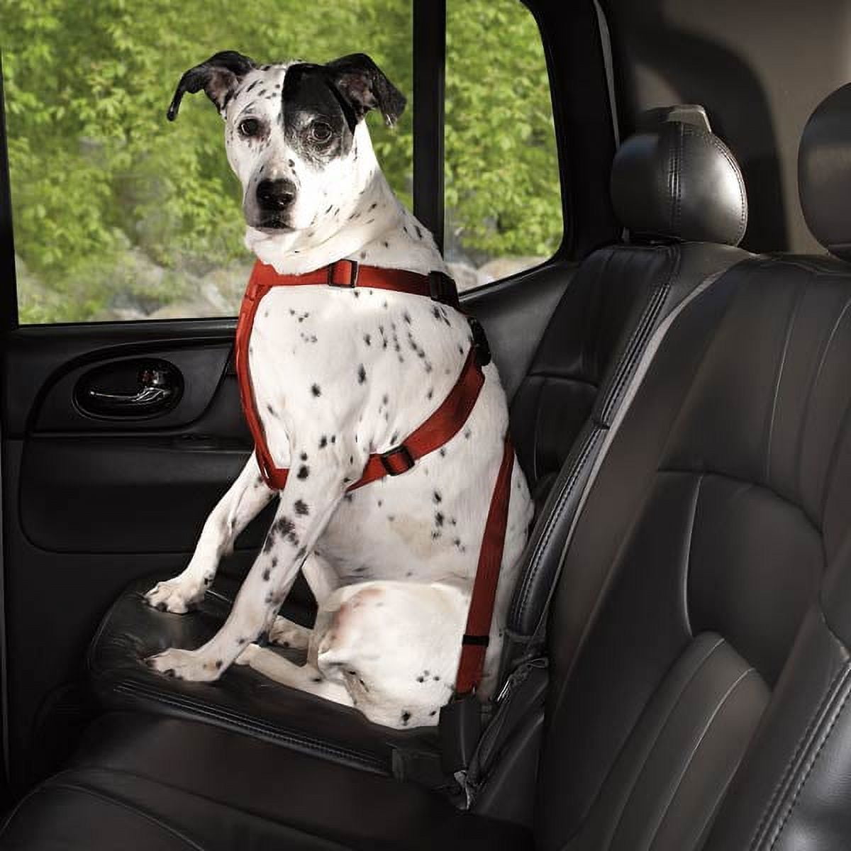 HDP Car Harness Dog Safety Seat Belt Gear Travel System Color:Red