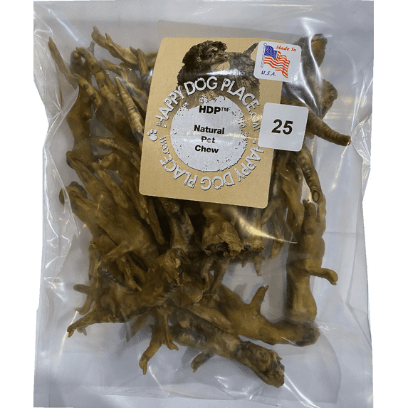 HDP Dehydrated Poultry Chicken/Duck Feet Flavor:Chicken Size:Pack of 50